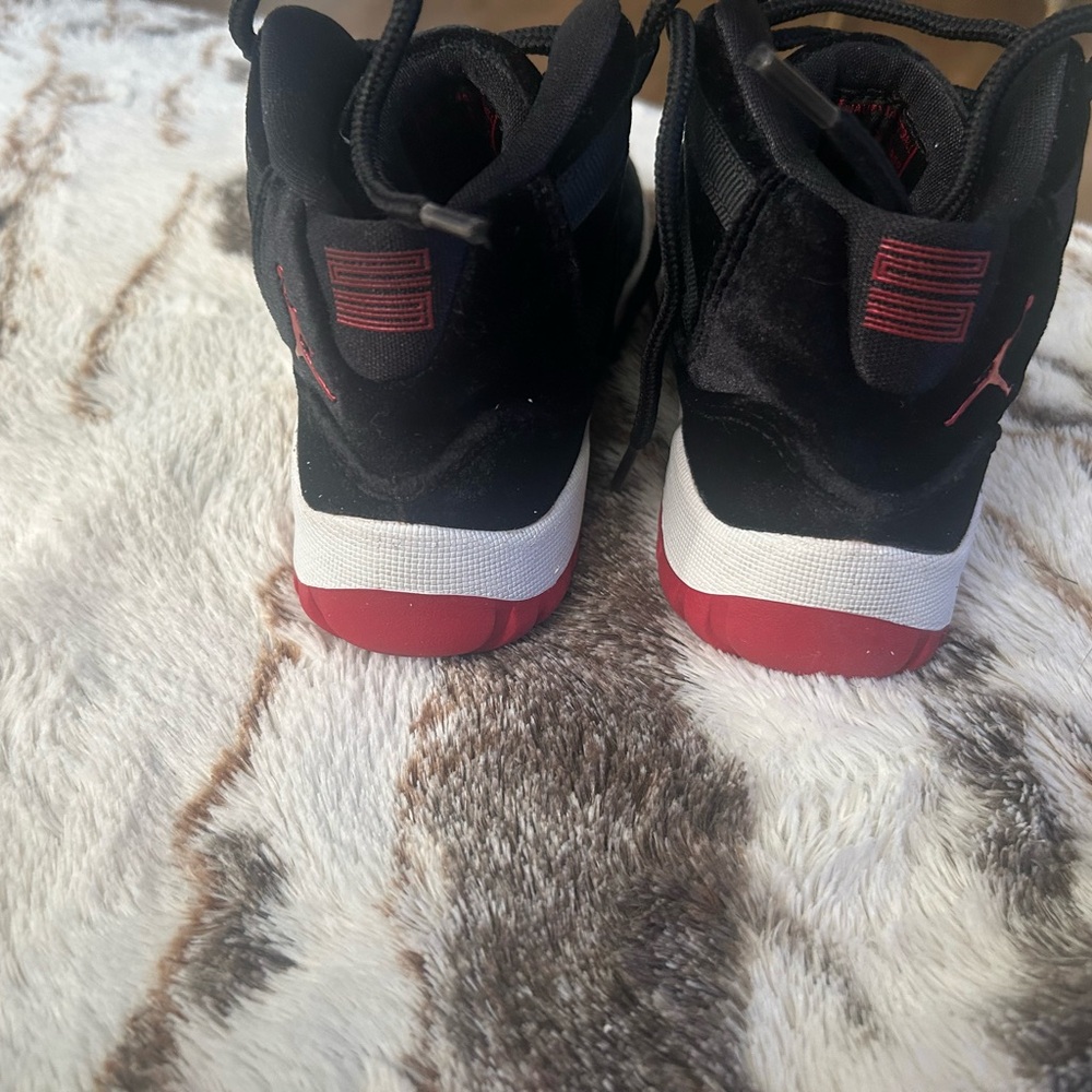 Jordan Black and Red High-Top Sneakers